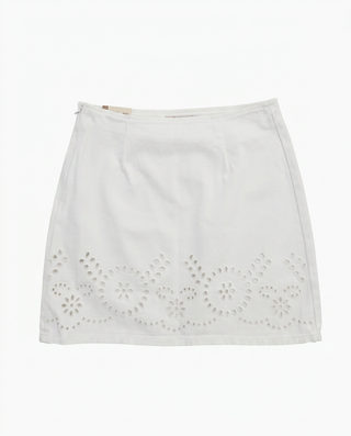 JANINE - Embroidered flower skirt