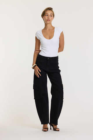 BRIELLE - Jean cargo barrel