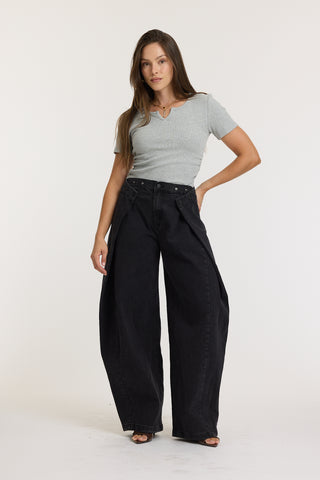 BRISE - Jean baggy ajustable